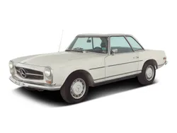 Witdb717g papyrus weiß Gebruikt 1968 Mercedes SL280 Cabriolet | € 49.900