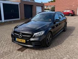 Zwart Gebruikt 2021 Mercedes C300e AMG Stationwagen | € 28.995 (Super prijs)