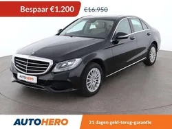 Zwart Gebruikt 2014 Mercedes C180 Exclusive Sedan | € 15.949 (Eerlijke prijs)