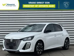 Wit Nieuw 2025 Peugeot 208 Allure Hatchback | € 25.935 (Super prijs)