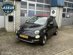 Zwart Gebruikt 2017 Fiat 500C Lounge Cabriolet | € 9.999 (Eerlijke prijs)