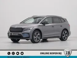 Zwart Nieuw 2024 Skoda Enyaq iV SportLine SUV | € 51.986 (Super prijs)
