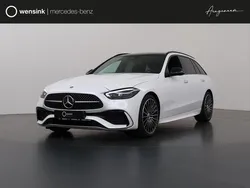 Wit Nieuw 2025 Mercedes C180 AMG line Stationwagen | € 67.400