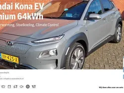 Grijs Gebruikt 2019 Hyundai Kona Premium SUV | € 17.950 (Goede deal)