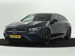Donker 667 metallic denimblauw Gebruikt 2024 Mercedes CLA200 Shooting Brake AMG line Stationwagen | € 45.950 (Eerlijke prijs)