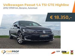 Zwart Gebruikt 2016 VW Passat Highline Sedan | € 18.350 (Eerlijke prijs)