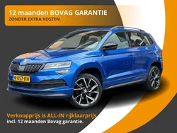 Blauw Gebruikt 2021 Skoda Karoq SportLine SUV | € 32.850 (Goede deal)