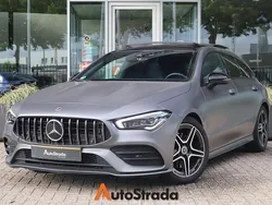 Grijs Gebruikt 2021 Mercedes CLA200 Shooting Brake AMG line Stationwagen | € 33.895 (Iets duurder)