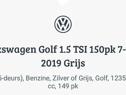 Grijs Gebruikt 2019 VW Golf VII Highline Stationwagen | € 25.950