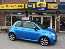 Blauw Gebruikt 2015 Fiat 500C Sport Cabriolet | € 9.945 (Duur)