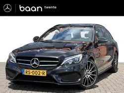 Zwart Gebruikt 2018 Mercedes C180 AMG line Stationwagen | € 27.850 (Duur)