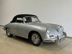 Zilversilbermetallic (6206) Gebruikt 1964 Porsche 356 Cabriolet | € 198.990