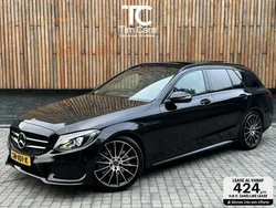 Zwart Gebruikt 2018 Mercedes C180 AMG line Stationwagen | € 26.450 (Eerlijke prijs)