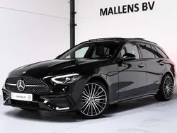 Zwart Gebruikt 2022 Mercedes C300e AMG line Stationwagen | € 39.950 (Eerlijke prijs)