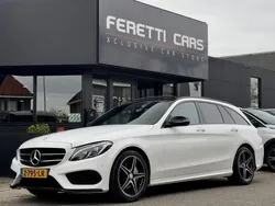 Wit Gebruikt 2015 Mercedes C200 AMG line Stationwagen | € 15.900 (Iets duurder)