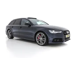 Moonlight blue pearl (blauw metallic) Gebruikt 2018 Audi S6 Premium Stationwagen | € 54.445 (Eerlijke prijs)
