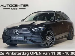 Zwart, metallic lak Gebruikt 2023 Mercedes C300 AMG line Stationwagen | € 56.495 (Duur)
