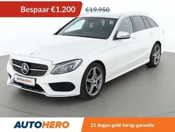 Wit Gebruikt 2017 Mercedes C180 AMG line Stationwagen | € 18.949 (Goede deal)