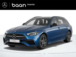 Blauw Nieuw 2024 Mercedes C300e AMG line Stationwagen | € 64.614 (Eerlijke prijs)