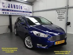 Blauw, metallic lak Gebruikt 2016 Ford Focus Titanium Stationwagen | € 13.450 (Eerlijke prijs)