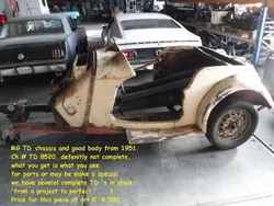 Creme Gebruikt 1951 MG TD Cabriolet | € 4.850