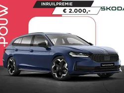Blauw Nieuw 2025 Skoda Superb Business Line Stationwagen | € 55.250 (Iets duurder)