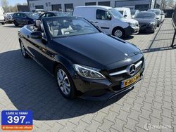 Zwart Gebruikt 2016 Mercedes C200 Cabriolet | € 19.999 (Super prijs)
