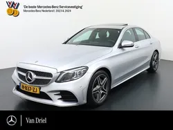 Zilver Gebruikt 2019 Mercedes C180 AMG line Sedan | € 31.950 (Duur)