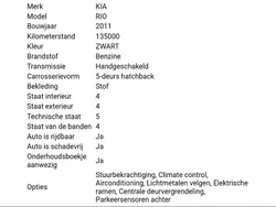 Zwart Gebruikt 2011 Kia Rio Plus MPV | € 6.750 (Eerlijke prijs)