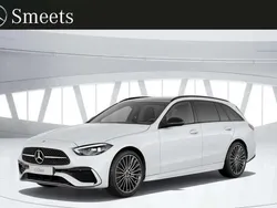 Wit Nieuw 2025 Mercedes C180 AMG line Stationwagen | € 69.069 (Duur)