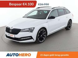 Wit Gebruikt 2019 Skoda Superb SportLine Stationwagen | € 23.049 (Super prijs)