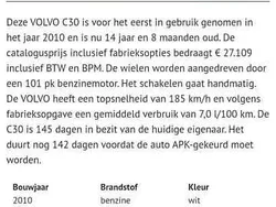 Gebruikt 2010 Volvo C30 Kinetic Hatchback | € 1.750 (Eerlijke prijs)