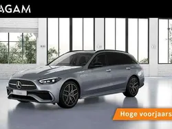 Zilver, metallic lak Nieuw 2024 Mercedes C180 AMG line Stationwagen | € 59.850 (Goede deal)