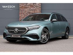 Groen, metallic lak Gebruikt 2024 Mercedes E300 AMG line Stationwagen | € 59.500 (Eerlijke prijs)