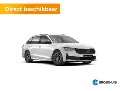 Wit, metallic lak Nieuw 2025 Skoda Octavia SportLine Stationwagen | € 47.985 (Iets duurder)