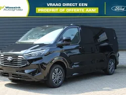 Zwart Nieuw 2024 Ford Transit Custom Limited | € 37.940 (Super prijs)