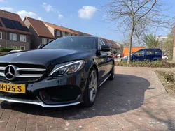 Zwart Gebruikt 2016 Mercedes C180 AMG line Sedan | € 18.950 (Eerlijke prijs)