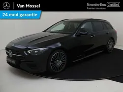 Zwart, metallic lak Gebruikt 2024 Mercedes C200 AMG Line Premium Plus Stationwagen | € 59.945