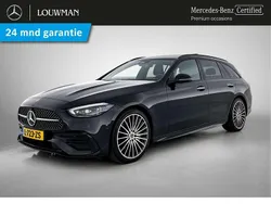 Zwart Gebruikt 2021 Mercedes C200 AMG line Stationwagen | € 39.245 (Duur)