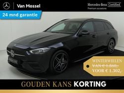 Zwart Gebruikt 2024 Mercedes C300 AMG line Stationwagen | € 46.945 (Super prijs)
