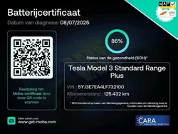 Blauw, metallic lak Gebruikt 2020 Tesla Model 3 Standard Range Sedan | € 18.480 (Eerlijke prijs)