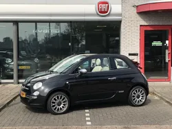 Zwart Gebruikt 2015 Fiat 500C Lounge Cabriolet | € 7.999 (Eerlijke prijs)