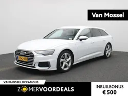 Wit Gebruikt 2021 Audi A6 Design Stationwagen | € 32.900 (Super prijs)