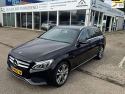 Zwart, metallic lak Gebruikt 2016 Mercedes C350e Edition Stationwagen | € 17.950