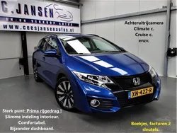 Blauw, metallic lak Gebruikt 2016 Honda Civic Elegance Stationwagen | € 16.950 (Iets duurder)