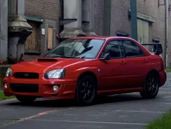 Rood Gebruikt 2003 Subaru Impreza Sedan | € 10.499 (Super prijs)