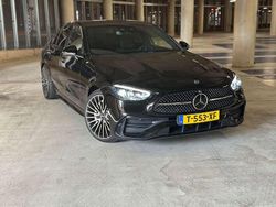 Zwart Gebruikt 2022 Mercedes C300 AMG line Sedan | € 49.850 (Super prijs)