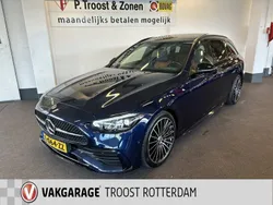 Blauw, metallic lak Gebruikt 2021 Mercedes C200 AMG line Stationwagen | € 39.950 (Duur)