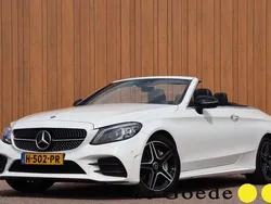 Wit, metallic lak Gebruikt 2020 Mercedes C300 AMG Line Premium Plus Cabriolet | € 39.940
