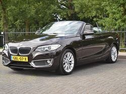Zwart Gebruikt 2016 BMW 218 Luxury Line Cabriolet | € 17.950 (Super prijs)
